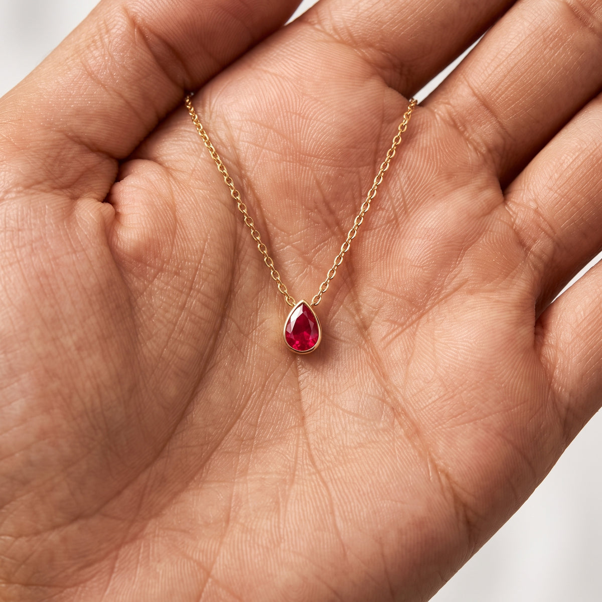 BirthStone Necklace "Dew"